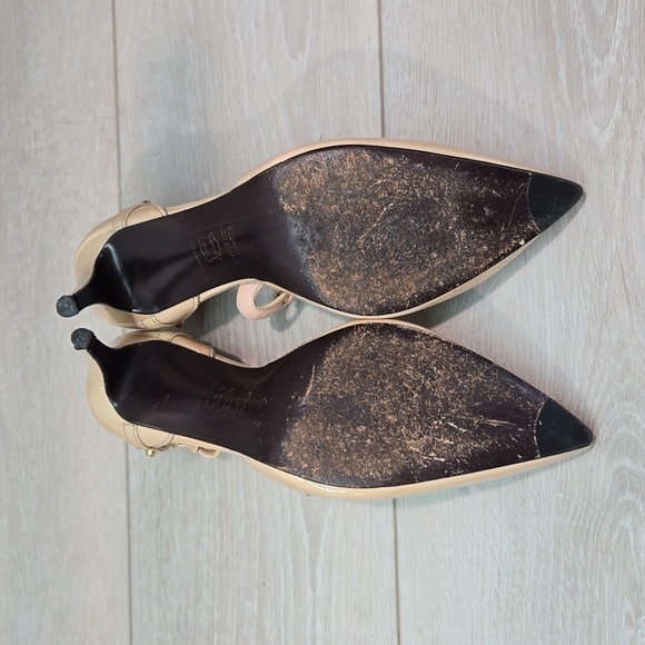 Stuart Weitzman Women Heels Studded Pointed toe shoes sz 8M - Picture 11 of 14